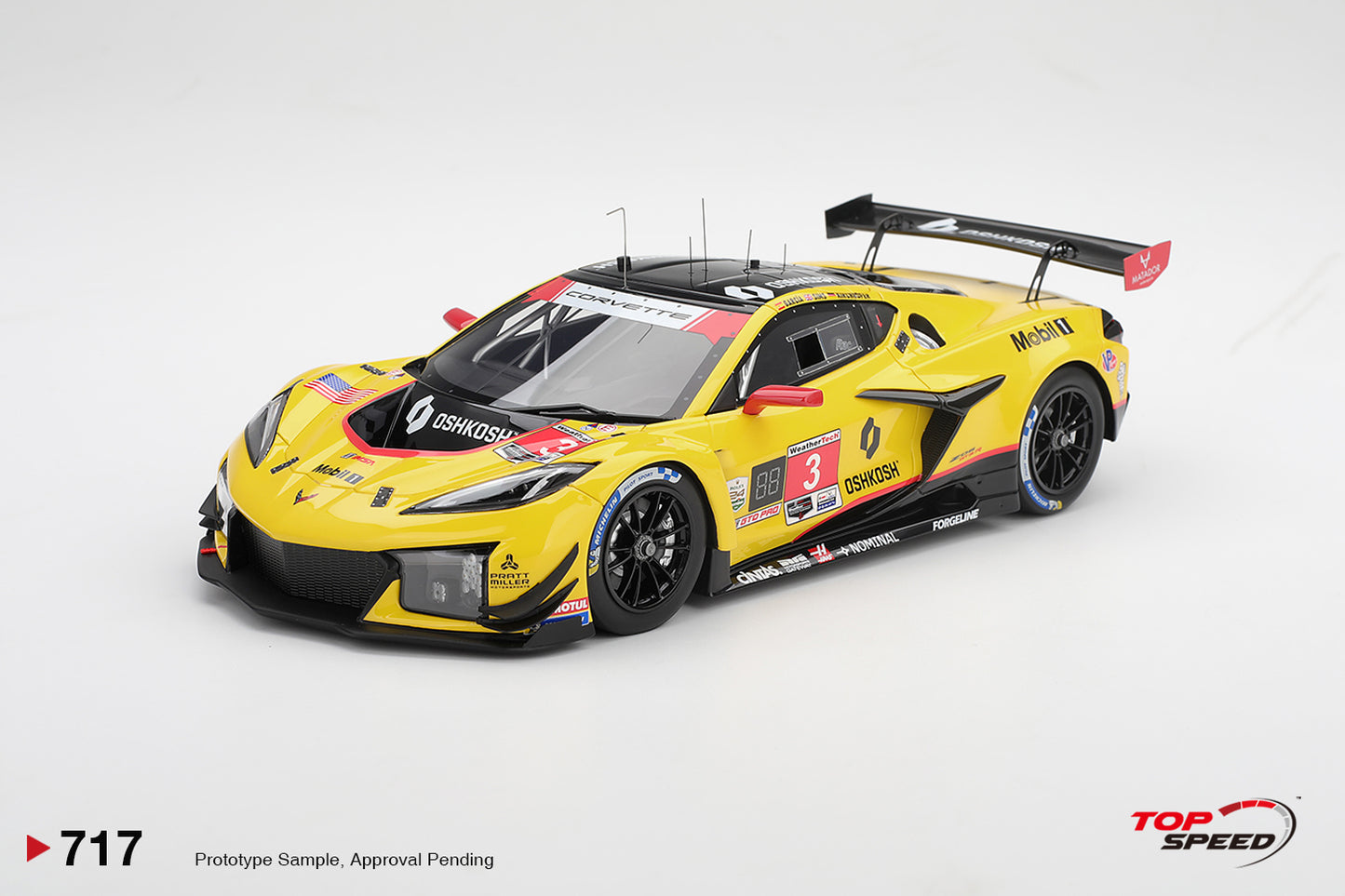 Topspeed Chevrolet Corvette C8 Z06 GT3.R #3 Corvette Racing by Pratt Miller Motorsports 2026 IMSA 24hrs of Daytona 1:18
