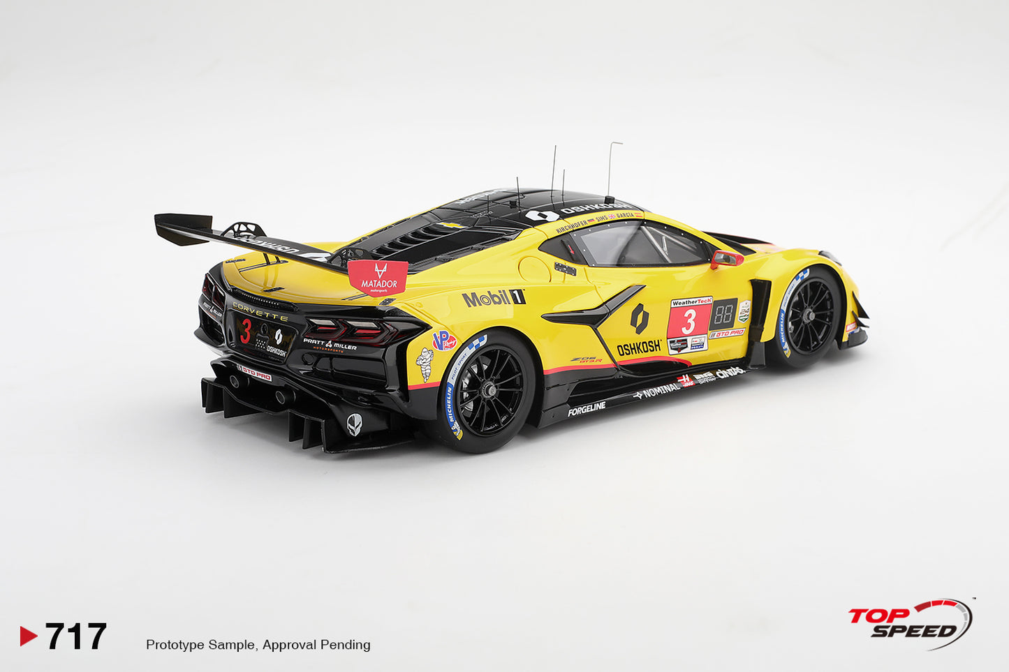 Topspeed Chevrolet Corvette C8 Z06 GT3.R #3 Corvette Racing by Pratt Miller Motorsports 2026 IMSA 24hrs of Daytona 1:18