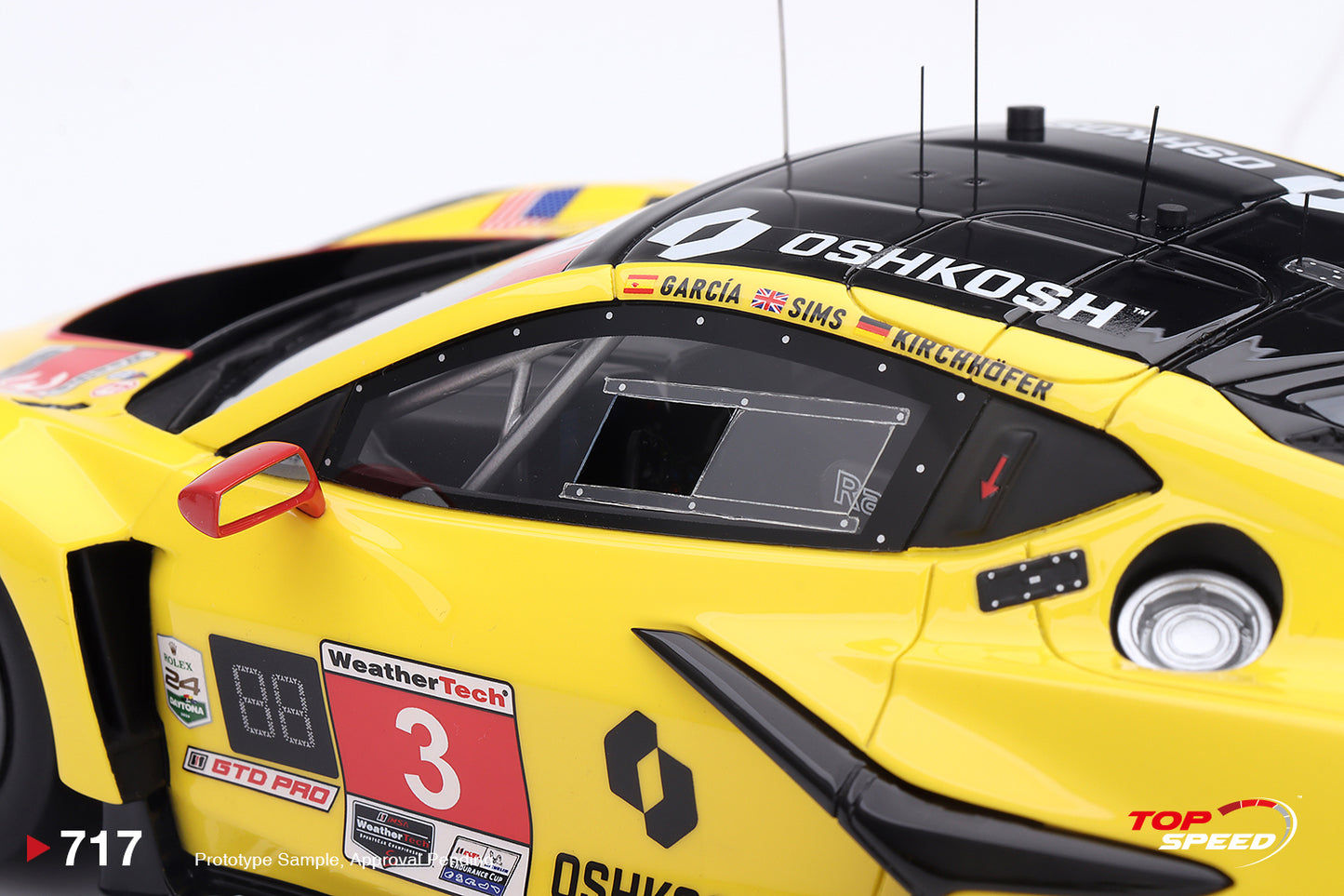 Topspeed Chevrolet Corvette C8 Z06 GT3.R #3 Corvette Racing by Pratt Miller Motorsports 2026 IMSA 24hrs of Daytona 1:18