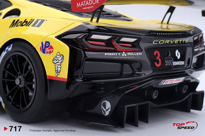 Topspeed Chevrolet Corvette C8 Z06 GT3.R #3 Corvette Racing by Pratt Miller Motorsports 2026 IMSA 24hrs of Daytona 1:18