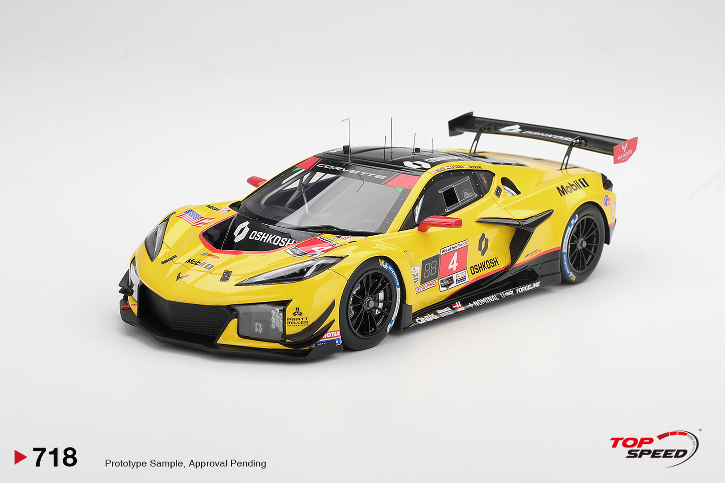 Topspeed Chevrolet Corvette C8 Z06 GT3.R #4 Corvette Racing by Pratt Miller Motorsports 2025 IMSA 24hrs of Daytona 1:18