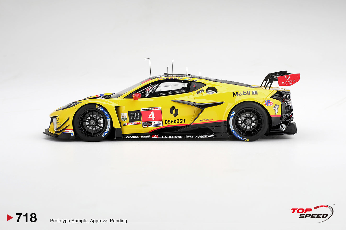 Topspeed Chevrolet Corvette C8 Z06 GT3.R #4 Corvette Racing by Pratt Miller Motorsports 2025 IMSA 24hrs of Daytona 1:18