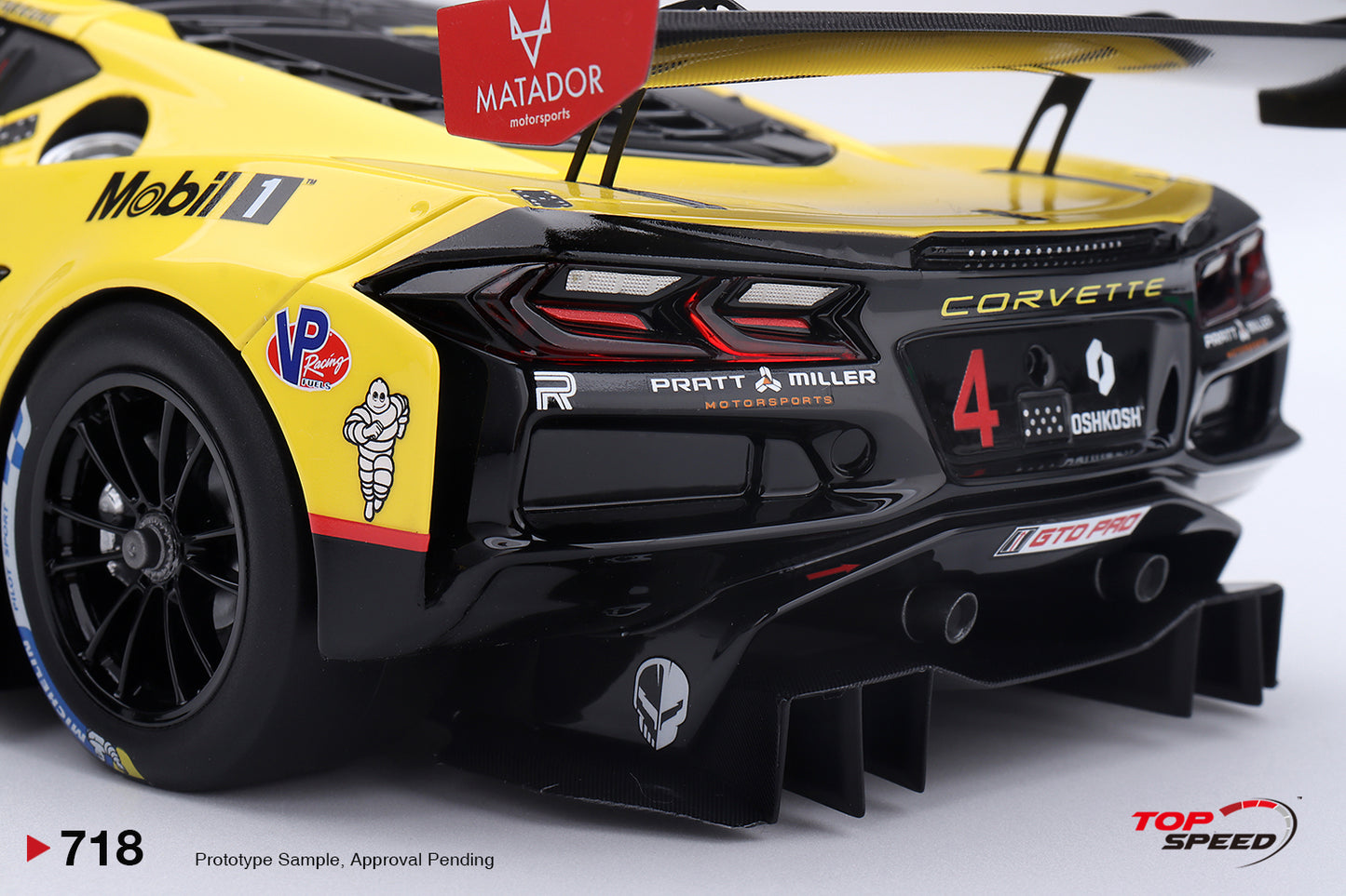 Topspeed Chevrolet Corvette C8 Z06 GT3.R #4 Corvette Racing by Pratt Miller Motorsports 2025 IMSA 24hrs of Daytona 1:18