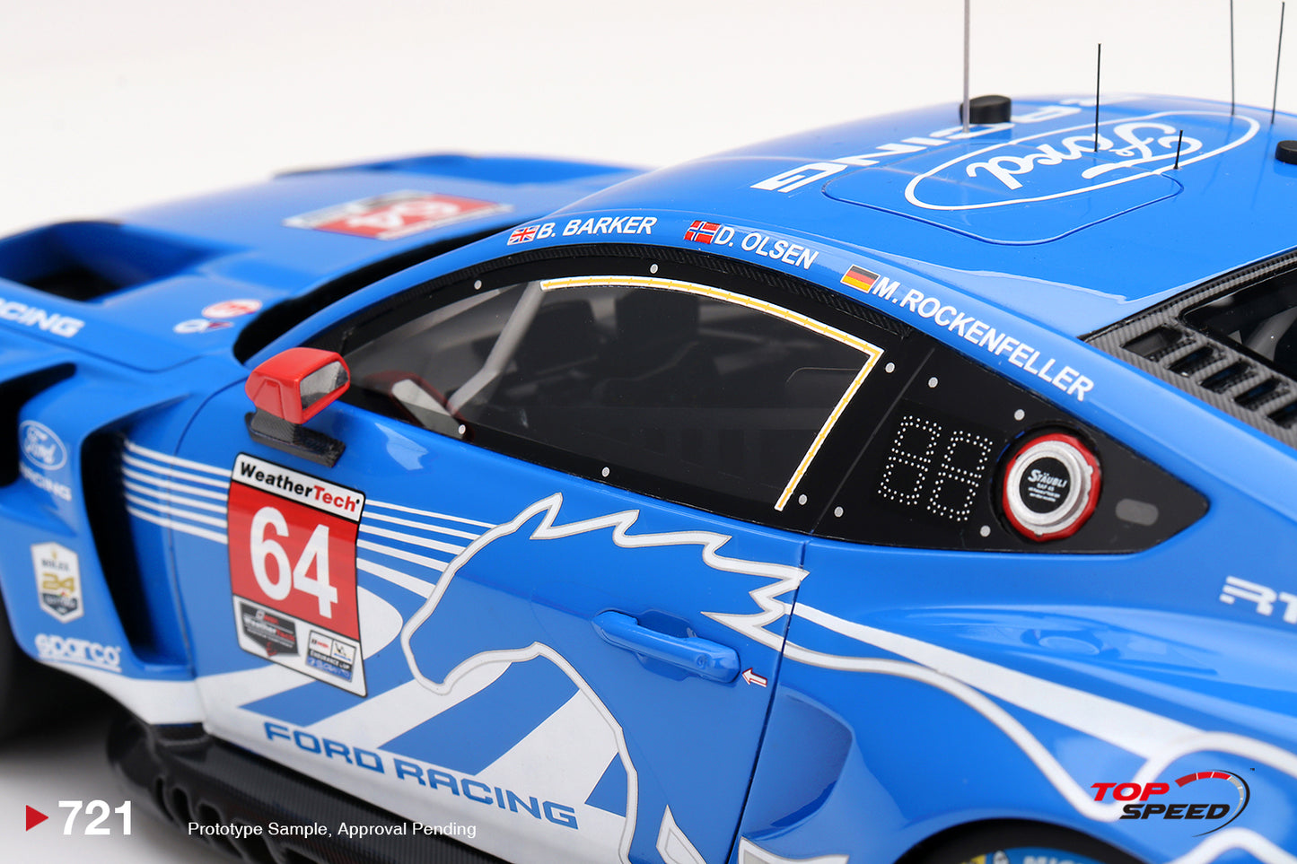 Topspeed Ford Mustang GT3 #64 Ford Racing 2026 IMSA Daytona 24hrs 1:18