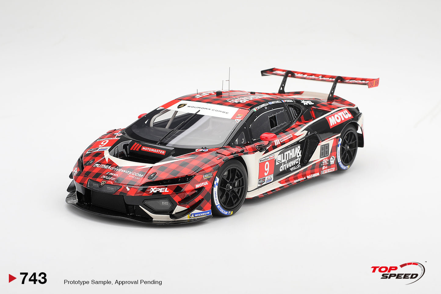 Topspeed Lamborghini Huracan GT3 EVO2 #9 Pfaff Motorsports 12hrs Sebring 2026 1:18