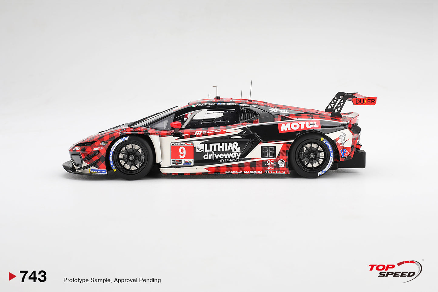 Topspeed Lamborghini Huracan GT3 EVO2 #9 Pfaff Motorsports 12hrs Sebring 2026 1:18