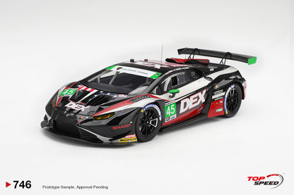 Topspeed Lamborghini Huracan GT3 EVO2 #45 DEX Wayne Taylor Racing IMSA WINNER 2026 Laguna Seca 1:18