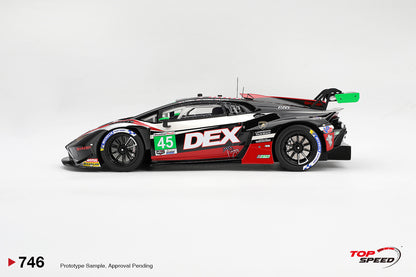 Topspeed Lamborghini Huracan GT3 EVO2 #45 DEX Wayne Taylor Racing IMSA WINNER 2026 Laguna Seca 1:18