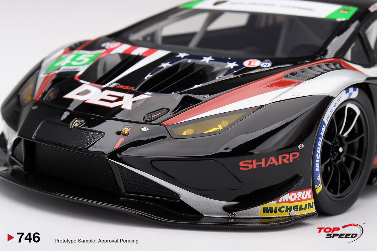 Topspeed Lamborghini Huracan GT3 EVO2 #45 DEX Wayne Taylor Racing IMSA WINNER 2026 Laguna Seca 1:18