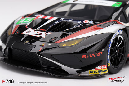 Topspeed Lamborghini Huracan GT3 EVO2 #45 DEX Wayne Taylor Racing IMSA WINNER 2026 Laguna Seca 1:18
