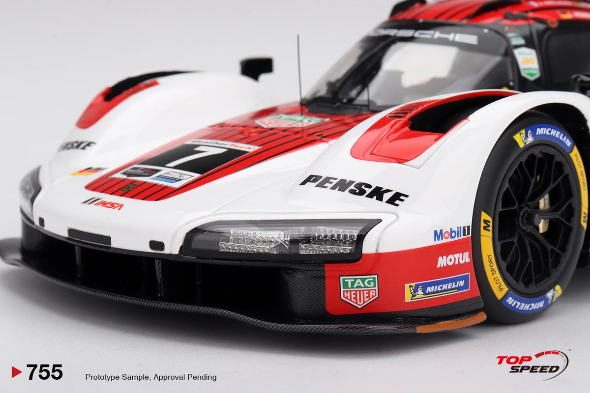 Topspeed Porsche 963 #7 Penske Motorsport IMSA 2026 Daytona 24Hrs WINNER Red 1:18