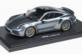 Spark Model Porsche 911 992.2 Turbo S Vanadium Grey 1:18 DEALER EDITION