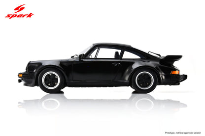 Spark Model 1978 Porsche 911 930 Turbo 3.3 Black 1:18 WITH DISPLAY