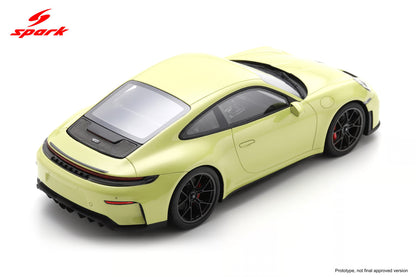 Spark-Model 2025 Porsche 911 (992.2) GT3 Touring Cartagena Yellow 1:18 WITH DISPLAY