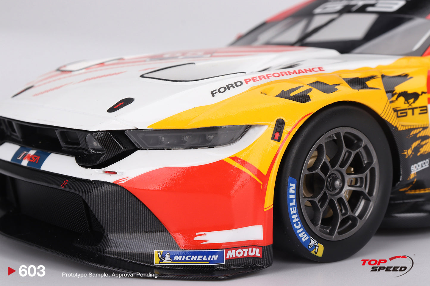 Topspeed Ford Mustang GT3 #65 Ford Multimatic Motorsports 2024 IMSA Laguna Seca 1:18