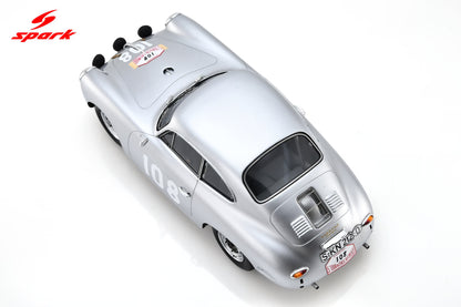Spark-Model Porsche 356 BT5 1600 GS Carrera GT #108 WINNER Tour De Corse 1960 1:18 WITH DISPLAY
