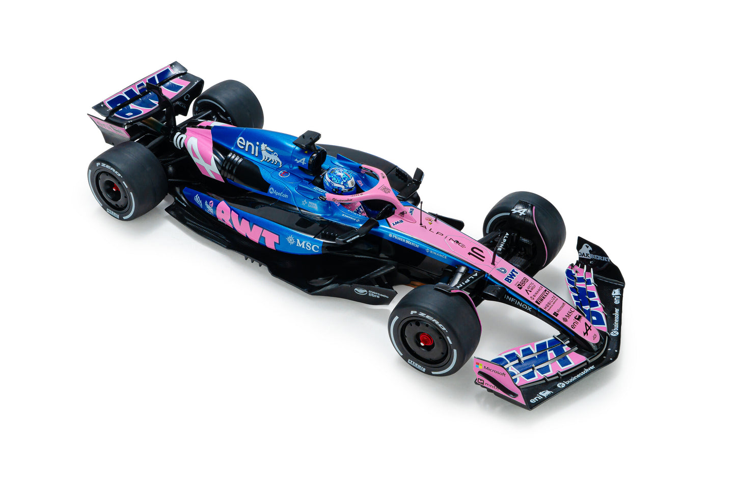 Solido Alpine F1 Team A525 #10 Gasly Bahrain GP 2025 Pink 1:18