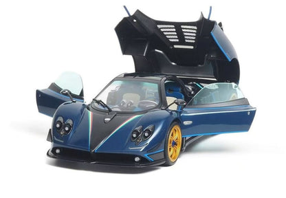 Almost Real 2011 Pagani Zonda Tricolore Blue & Black Carbon 1:18