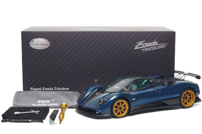 Almost Real 2011 Pagani Zonda Tricolore Blue & Black Carbon 1:18