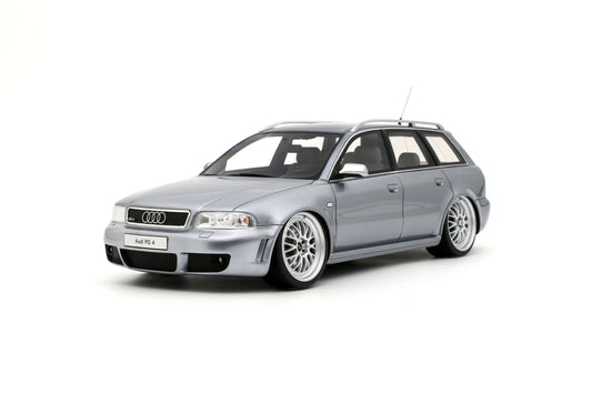 Otto 2000 Audi RS4 Avant B5 2.7L V6 Biturbo "Stanced" Avus Silver 1:18