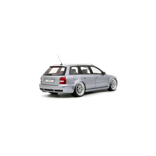 Otto 2000 Audi RS4 Avant B5 2.7L V6 Biturbo "Stanced" Avus Silver 1:18