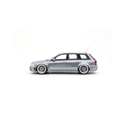Otto 2000 Audi RS4 Avant B5 2.7L V6 Biturbo "Stanced" Avus Silver 1:18