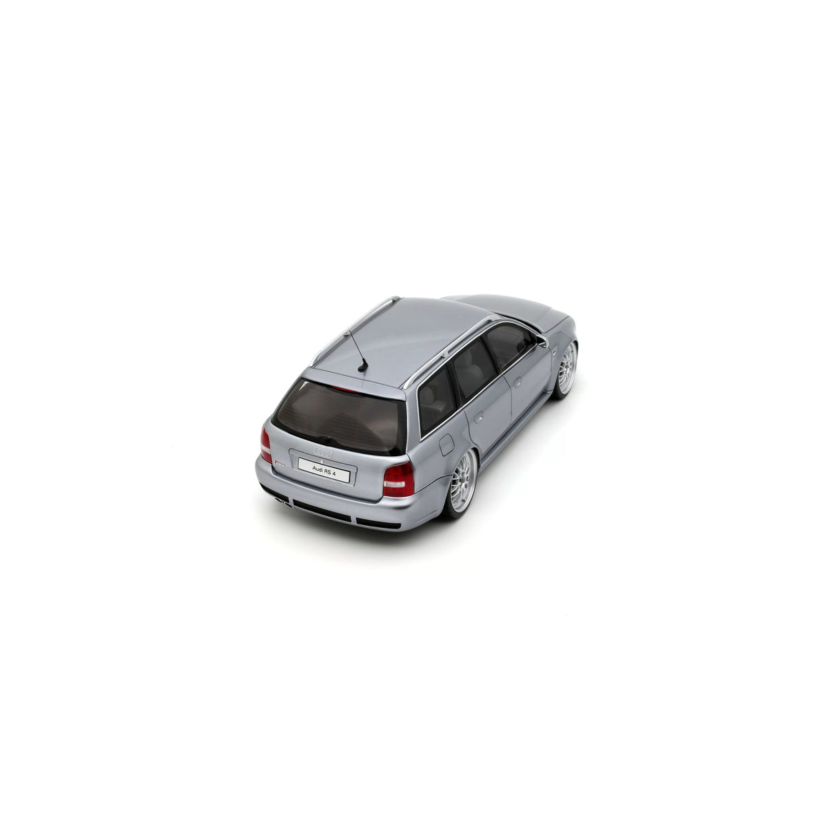 Otto 2000 Audi RS4 Avant B5 2.7L V6 Biturbo "Stanced" Avus Silver 1:18