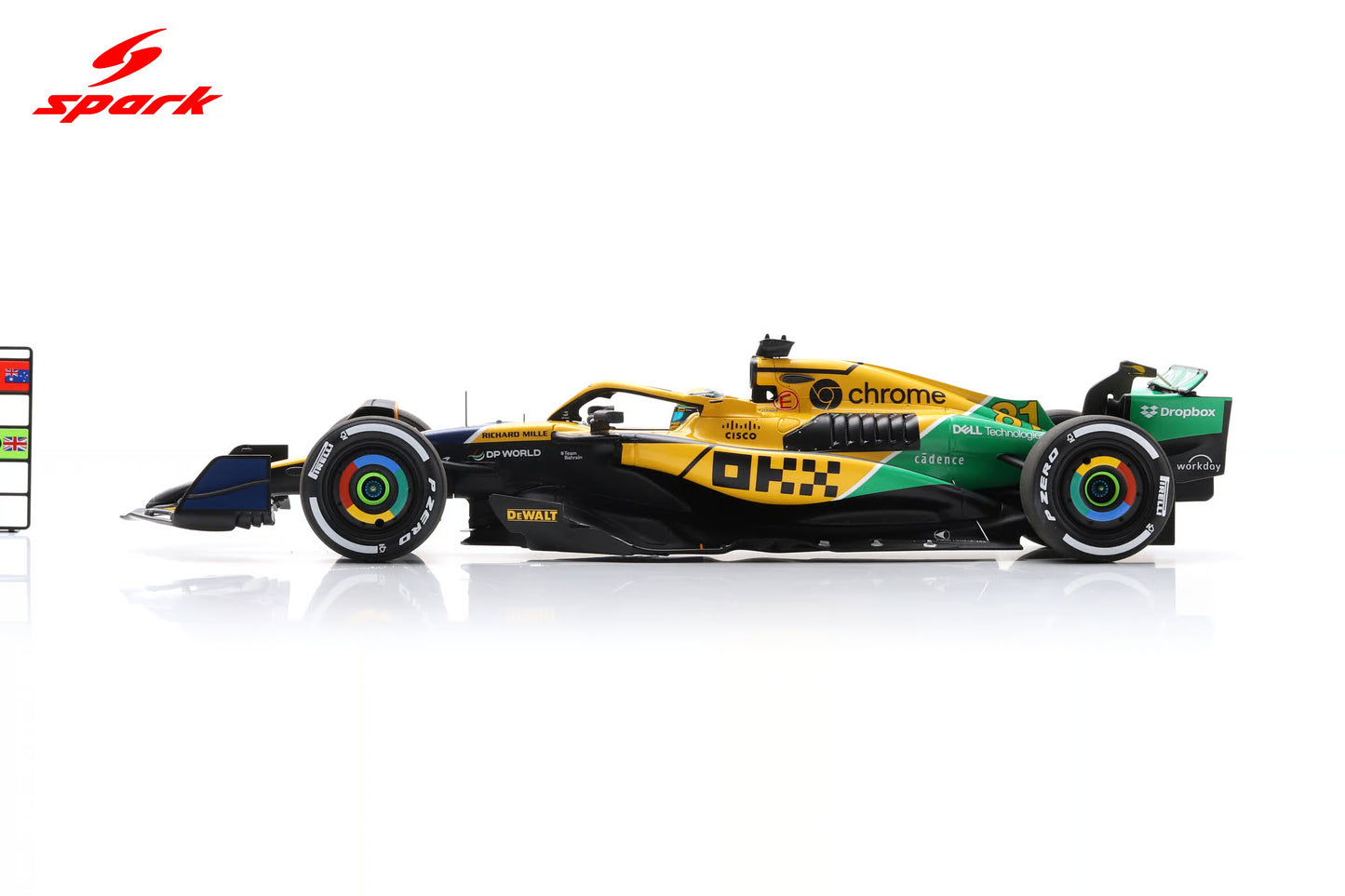 Spark-Model Mclaren F1 Team MCL38 Oscar Piastri 2nd Monaco GP 2024 1:18