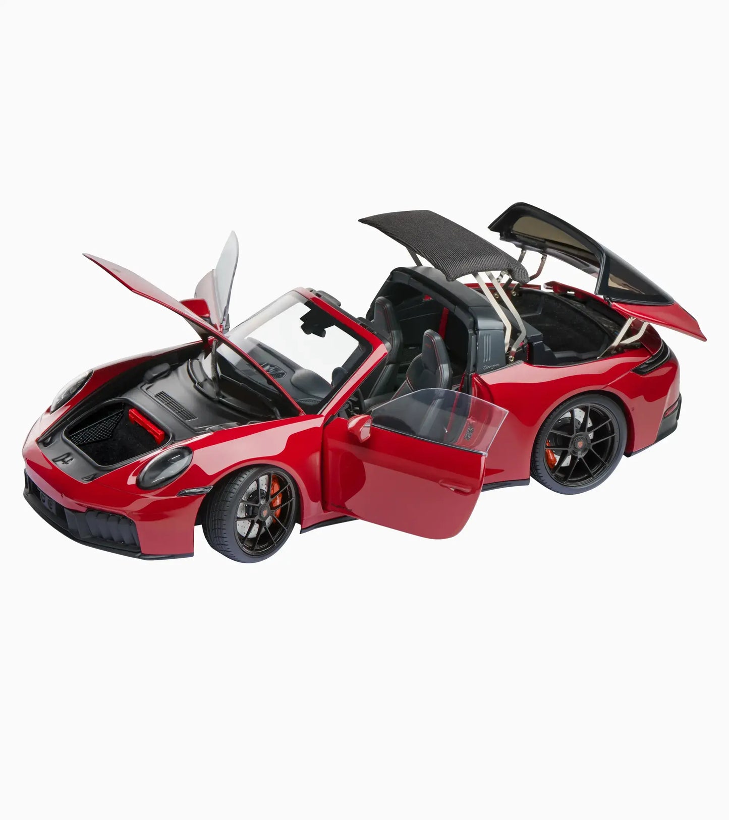 Minichamps Porsche 911 992.2 Targa 4 GTS Hybrid Carmine Red 1:18 DEALER EDITION