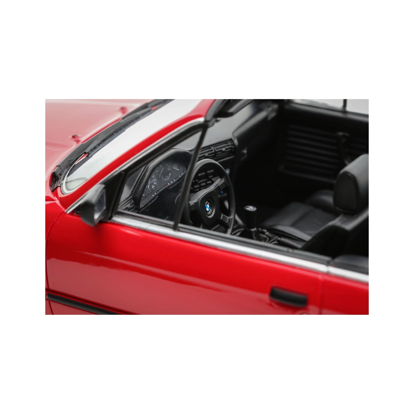 Otto 1986 BMW E30 325i Convertible Bright Red 1:18