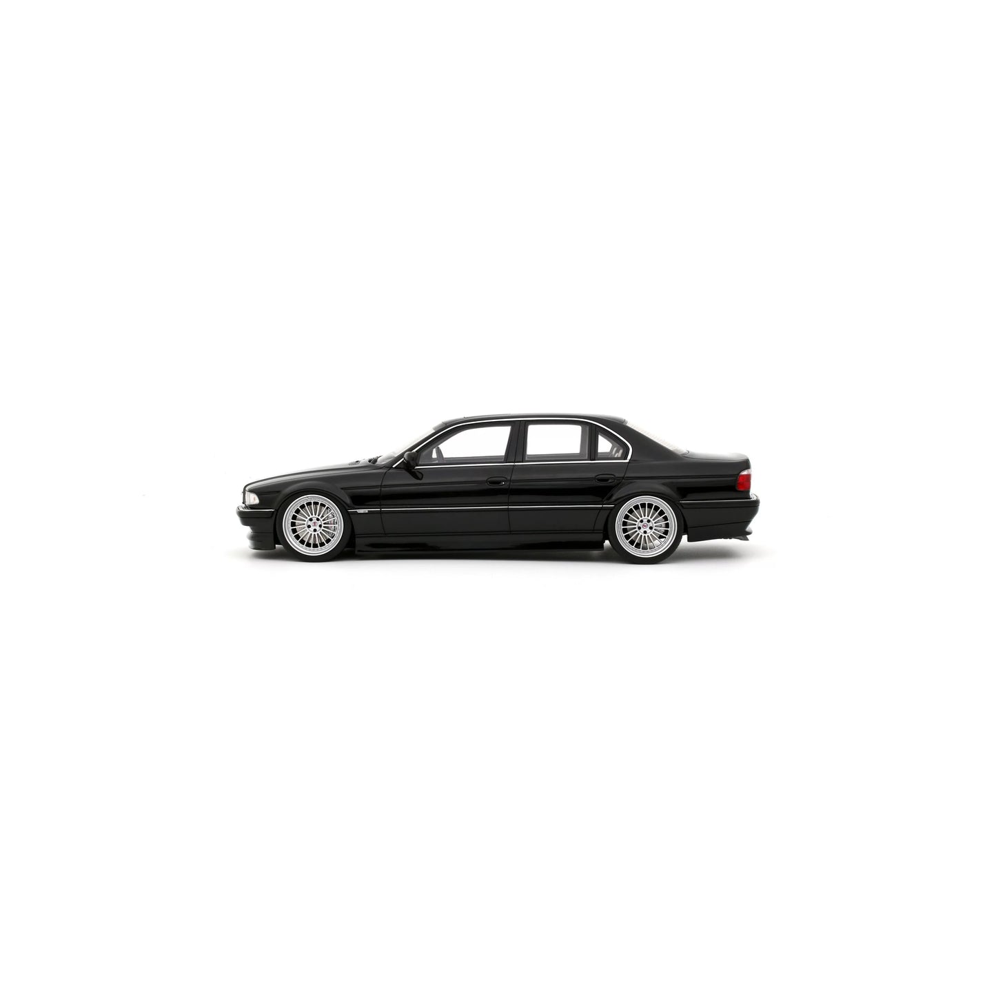 Otto 2000 BMW 740iL E38 Sedan Low Stance Jet Black 668 1:18