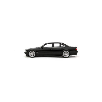 Otto 2000 BMW 740iL E38 Sedan Low Stance Jet Black 668 1:18
