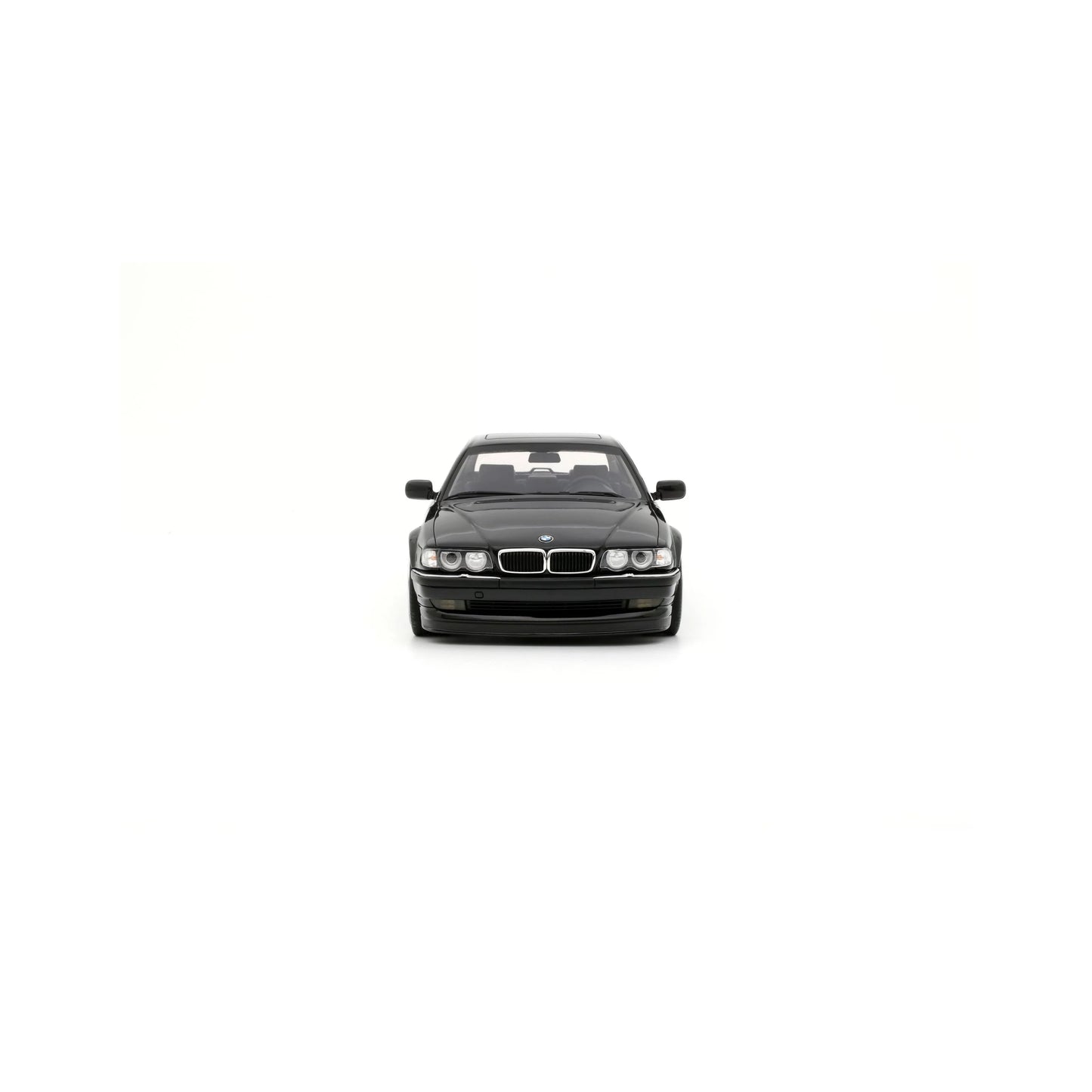 Otto 2000 BMW 740iL E38 Sedan Low Stance Jet Black 668 1:18