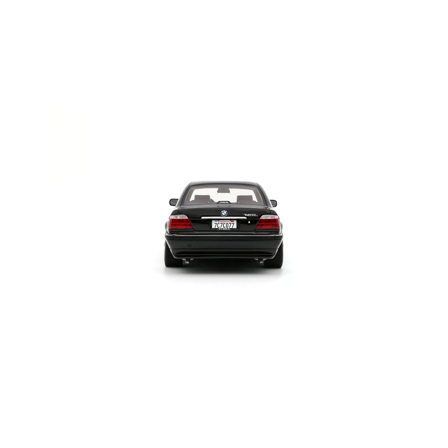 Otto 2000 BMW 740iL E38 Sedan Low Stance Jet Black 668 1:18