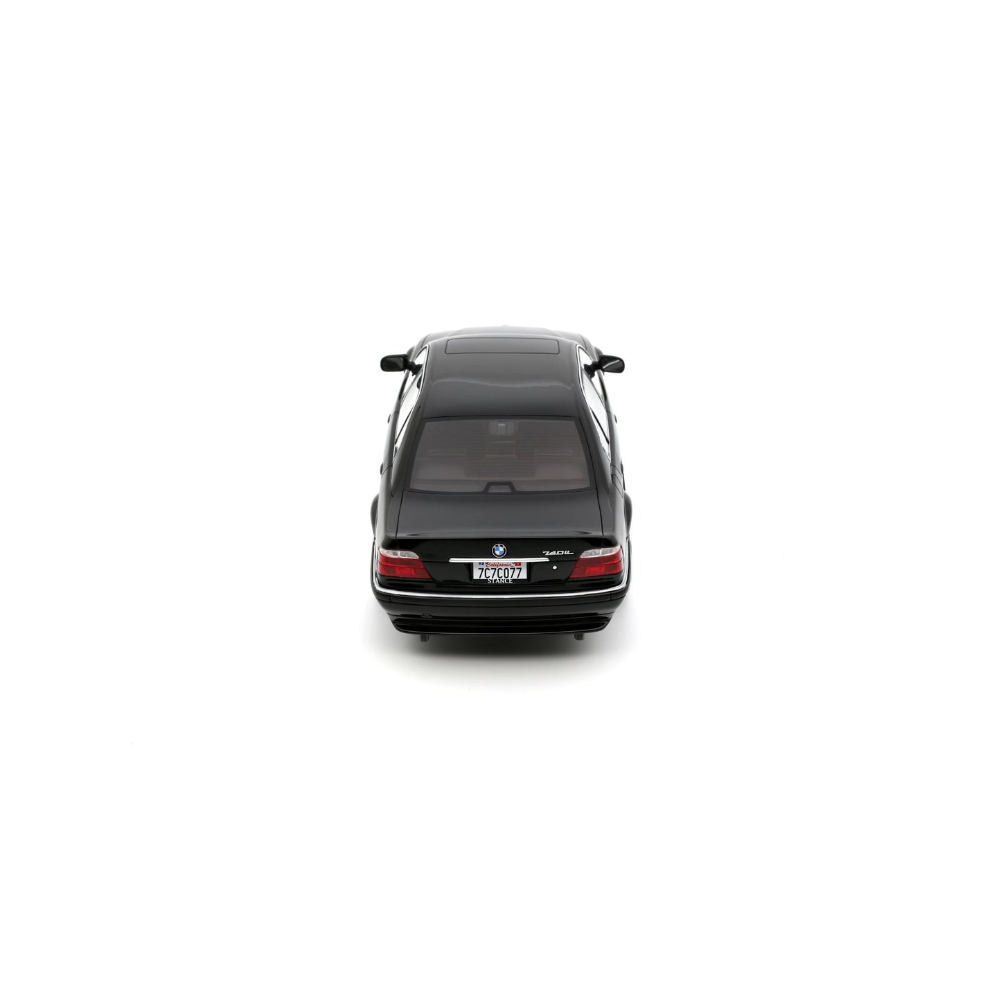 Otto 2000 BMW 740iL E38 Sedan Low Stance Jet Black 668 1:18