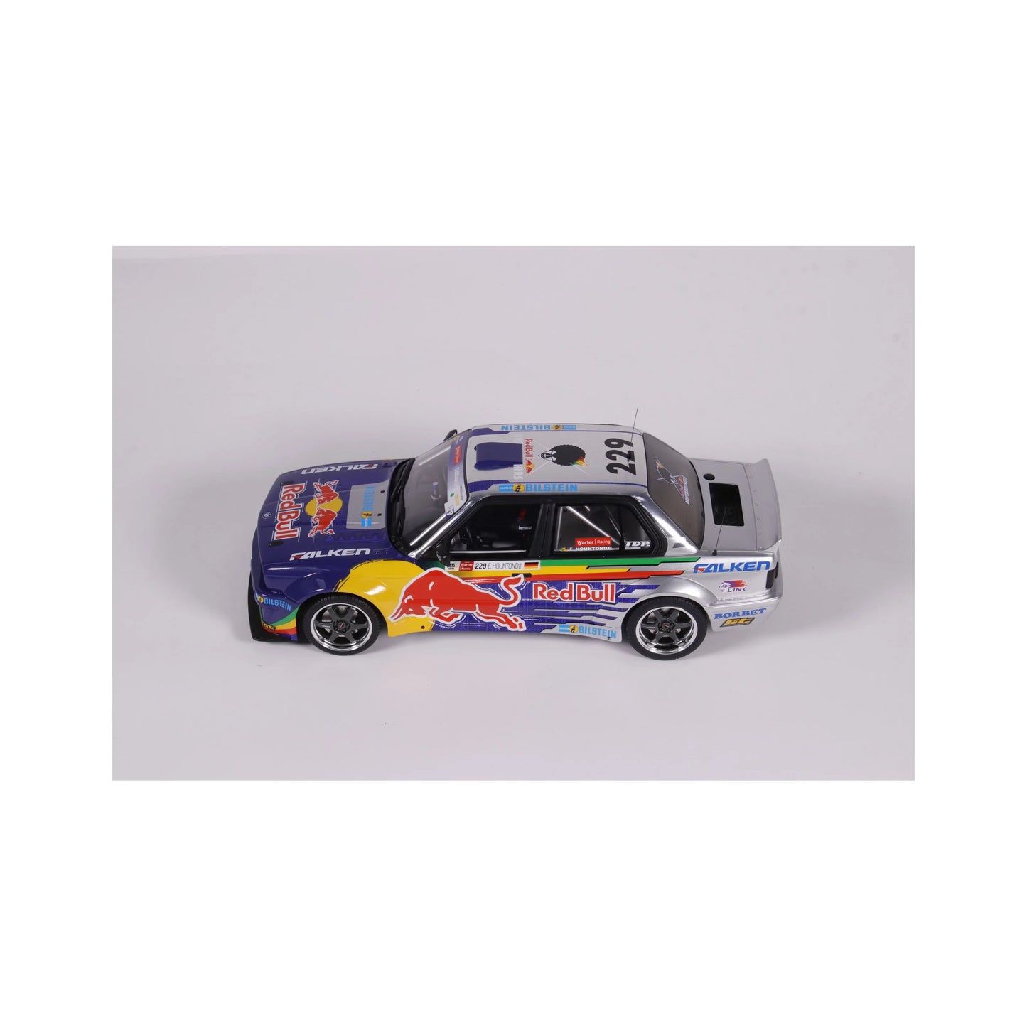 Otto 2023 BMW M3 E30 V8 Drift Car Red Bull Blue 1:18
