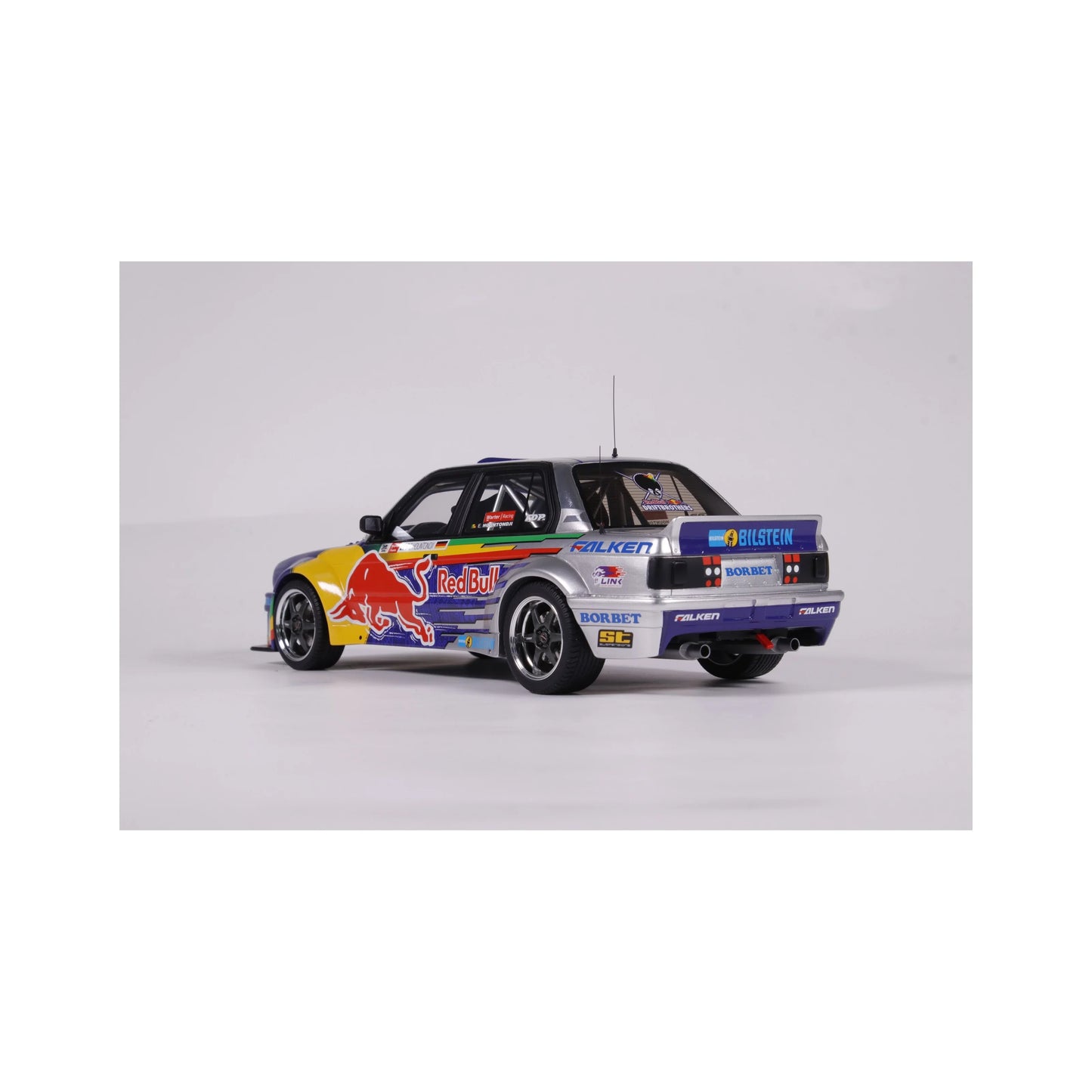 Otto 2023 BMW M3 E30 V8 Drift Car Red Bull Blue 1:18
