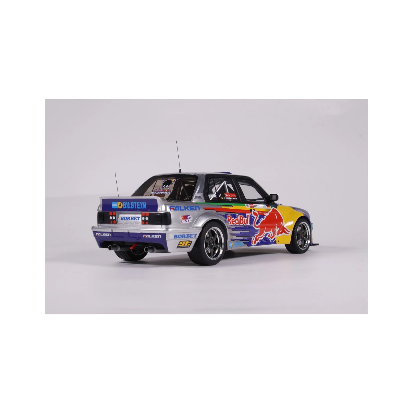 Otto 2023 BMW M3 E30 V8 Drift Car Red Bull Blue 1:18