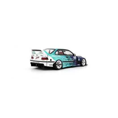 Otto 2024 BMW E36 M3 Khyzyl Saleem "My Kyza" Blue & Green 1:18