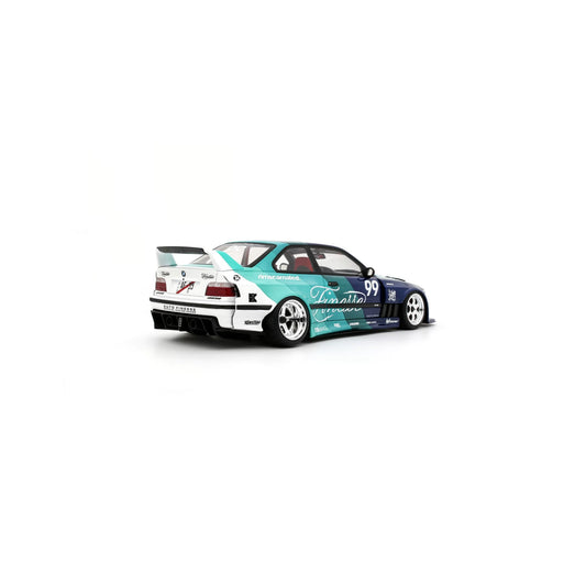 Otto 2024 BMW E36 M3 Khyzyl Saleem "My Kyza" Blue & Green 1:18