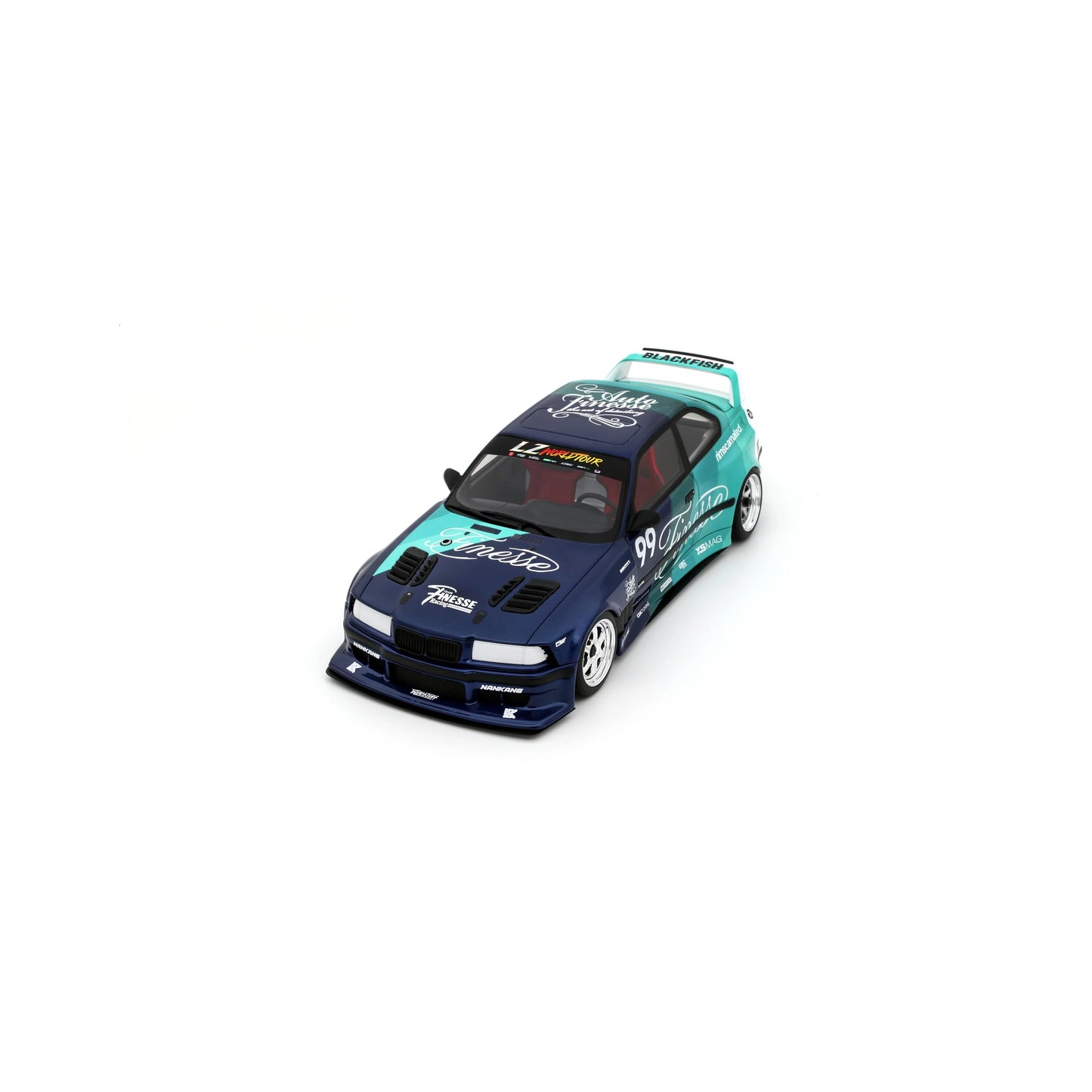 Otto 2024 BMW E36 M3 Khyzyl Saleem "My Kyza" Blue & Green 1:18
