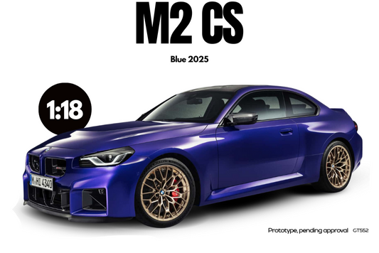GT Spirit 2025 BMW M2 (G87) Coupe Individual Velvet Blue Metallic 1:18