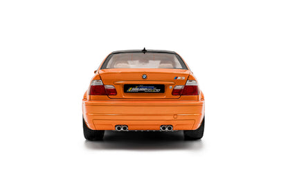 Solido 2000 BMW E46 Coupe Orange w/ Black Hood 1:18