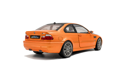 Solido 2000 BMW E46 Coupe Orange w/ Black Hood 1:18