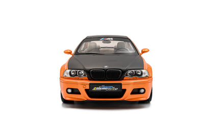 Solido 2000 BMW E46 Coupe Orange w/ Black Hood 1:18