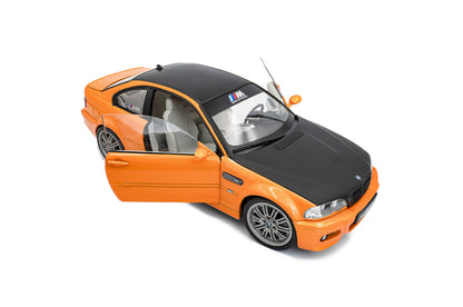 Solido 2000 BMW E46 Coupe Orange w/ Black Hood 1:18