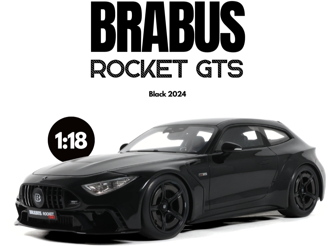 brabus rocket gts black 1/18 scale diecast