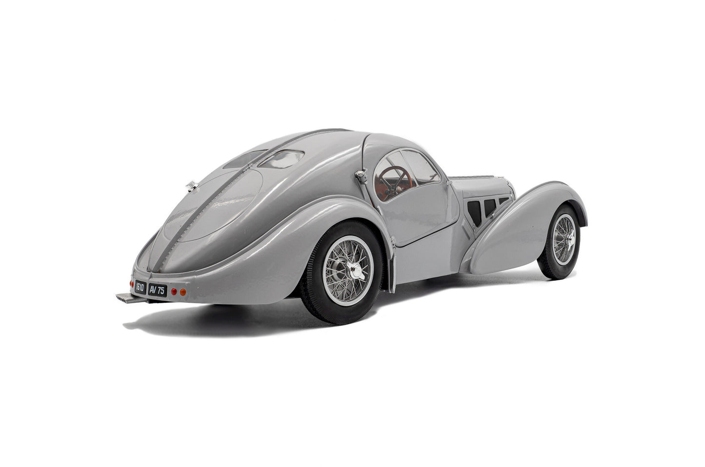 Solido 1937 Bugatti Atlantic Type 57 SC Matte Silver 1:18