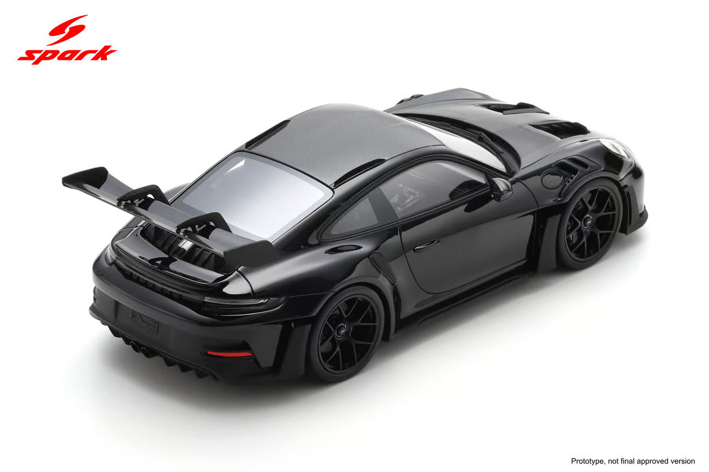 Spark-Model 2023 Porsche 911 (992) GT3 RS w/ Weissach Package Black WITH DISPLAY 1:18