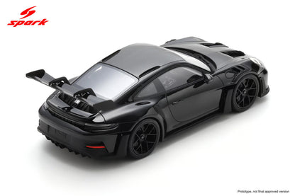 Spark-Model 2023 Porsche 911 (992) GT3 RS w/ Weissach Package Black WITH DISPLAY 1:18